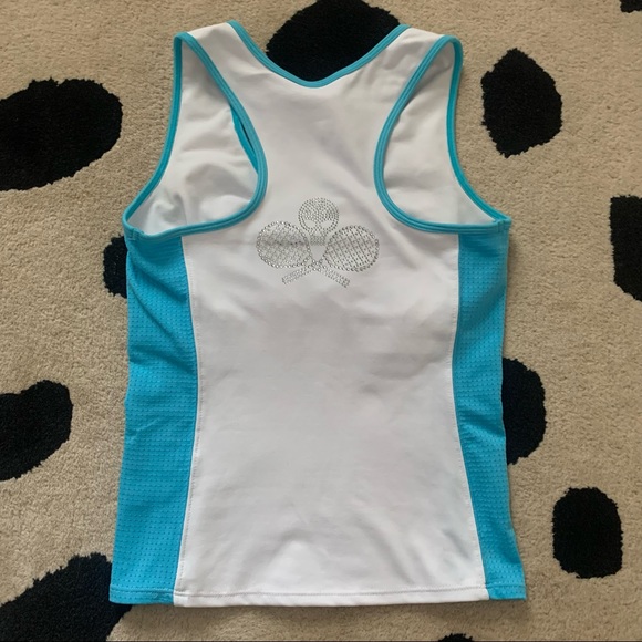 DTL Sportswear Skull & Racket Rhinestone Tennis Tops - Picture 8 of 11